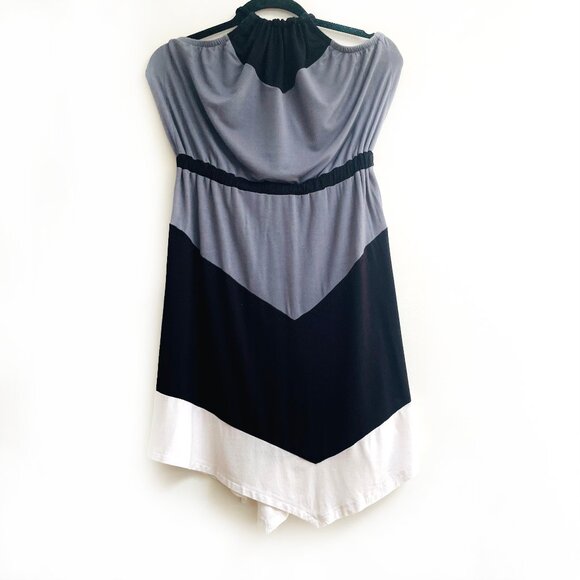 Chevron Colour Block Dress - Picture 1 of 7